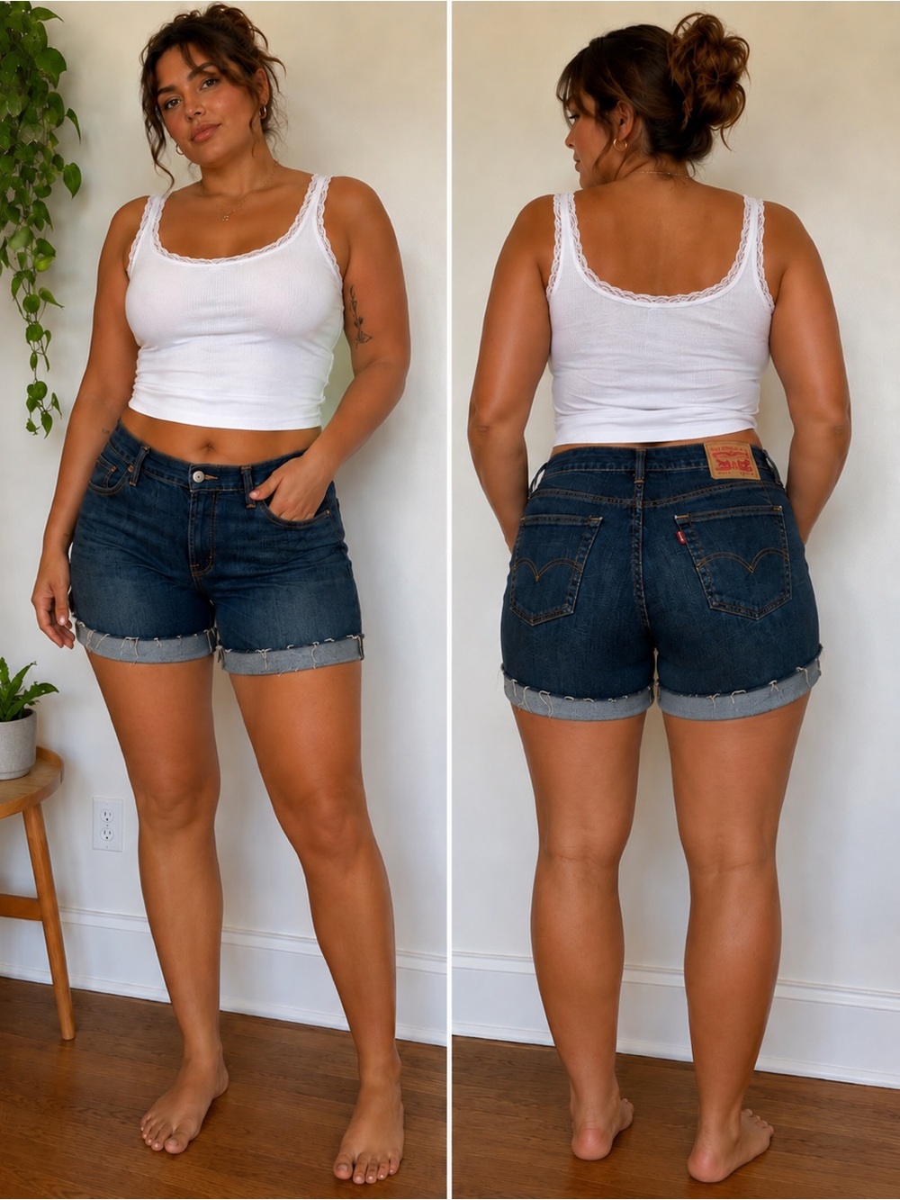 Levi’s 511 Slim Fit Denim Shorts | Dark Wash | Women’s Size 14 / XL